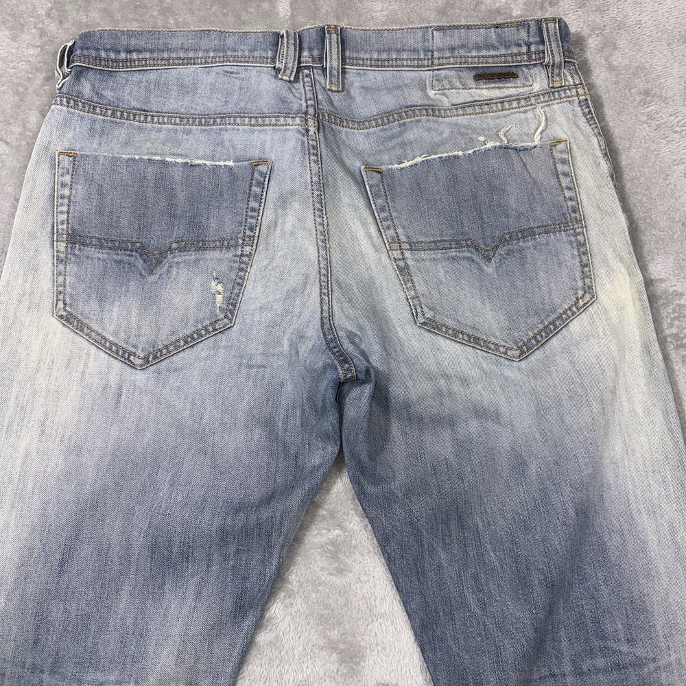 Diesel Jeans Tepphar Slim Carrot Fit Men's 31x30 Button Fly Blue Distressed - Picture 14 of 16